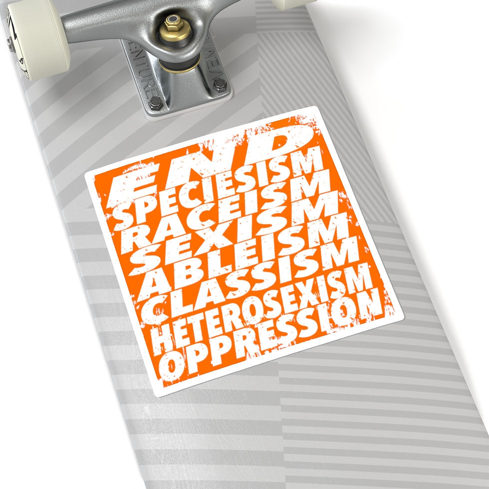 Thumbnail: END OPPRESSION; Square Stickers