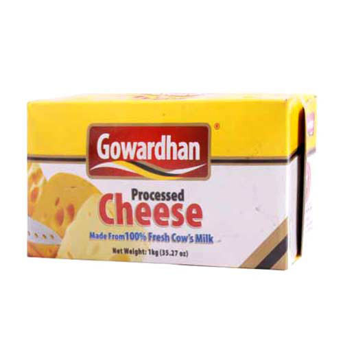 Gowardhan Processed Cheese Block 1 Kg Foodonn