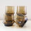 Thumbnail: Smoked Amber Glass Tumblers | Vintage Barware | Set of 6