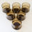 Thumbnail: Smoked Amber Glass Tumblers | Vintage Barware | Set of 6