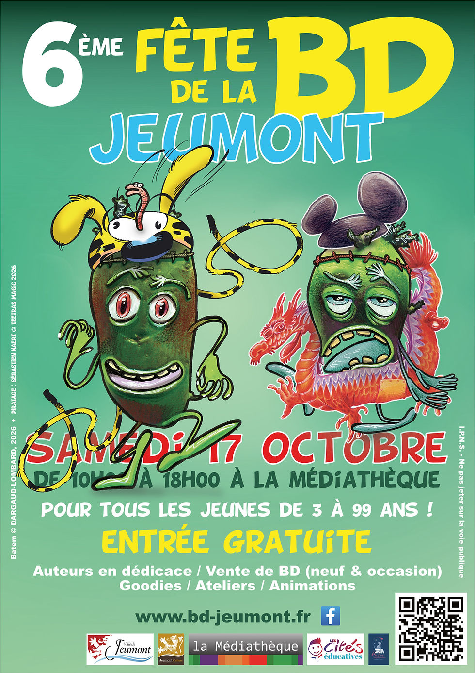 Franck et Patate déboulent à la Fête de la BD de Jeumont