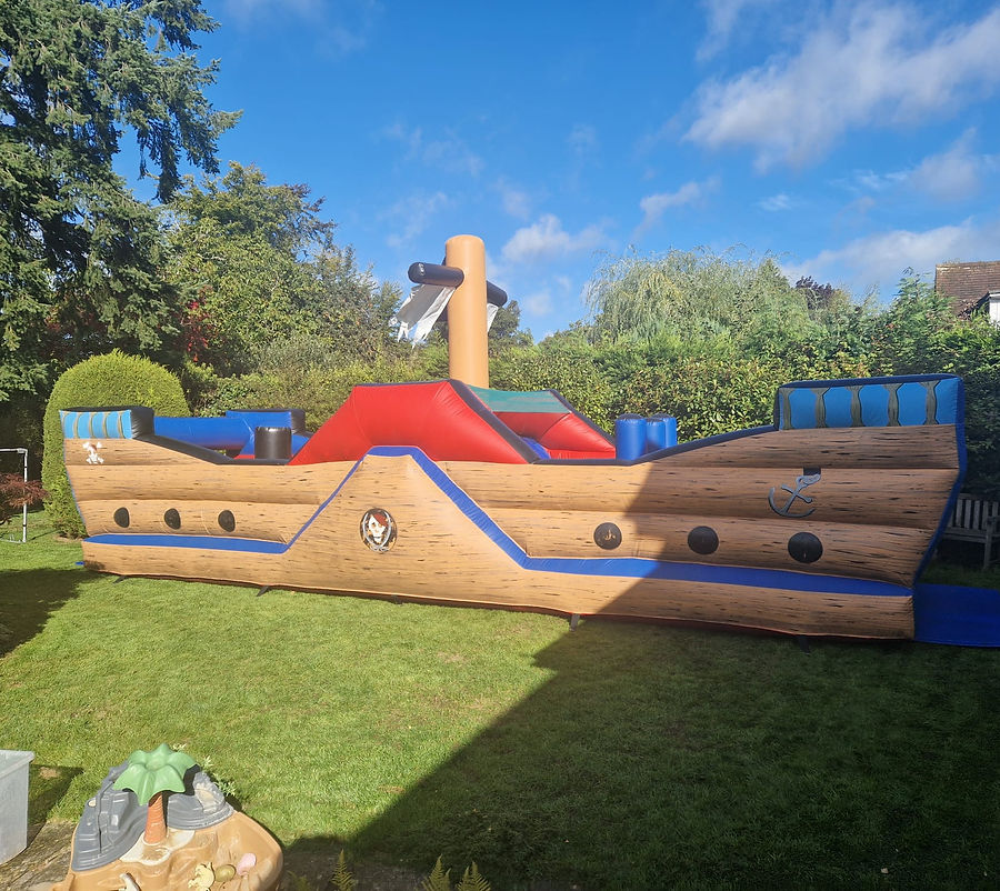 Medium obstacle course, a assault course for hire from Bounceriffic