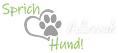 Logo: Sprich Hund Netzwerk, Pfote im Herz