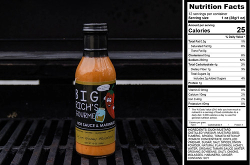Big Rich's Hot Sauce - Dijon Honey Mustard | Big Richs Hot Sauce