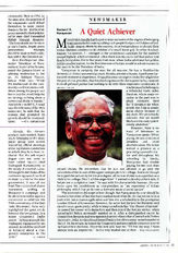 Kocheril R Narayanan : A Quiet Achiever