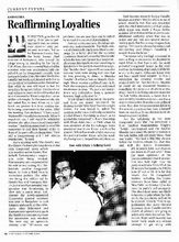 Karnataka : Reaffirming Loyalties