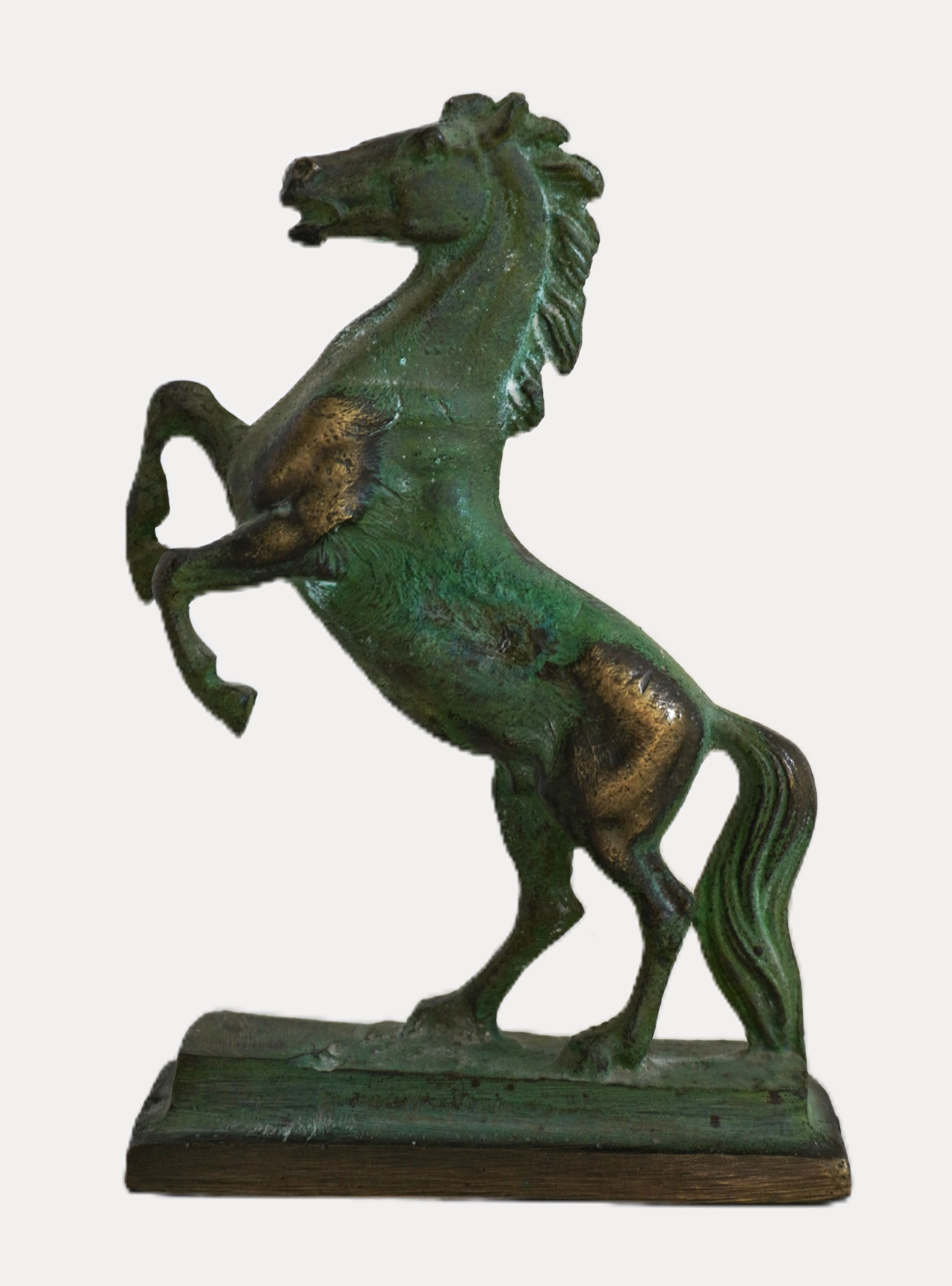 Bronze Rearing Horse Sculpture