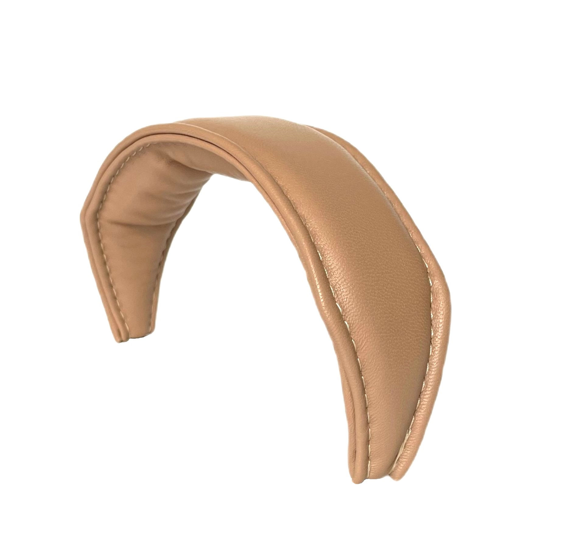 Wide comfort Latte leather headband for Grado