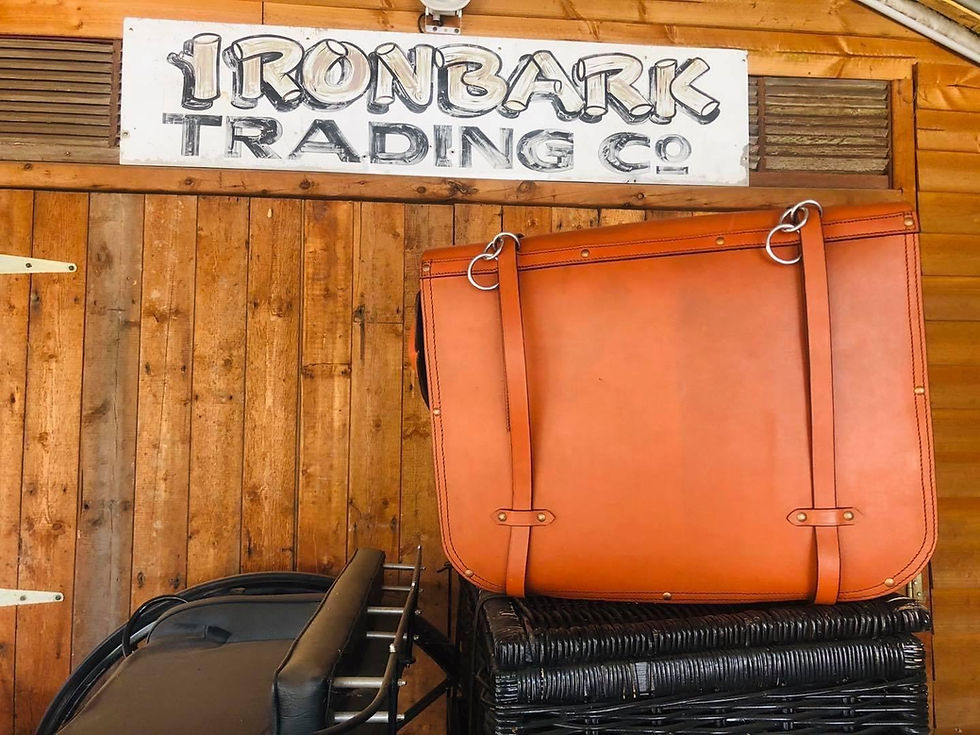 Thumbnail: Australian Horse Pack saddle, complete with Leather bags and pack harness