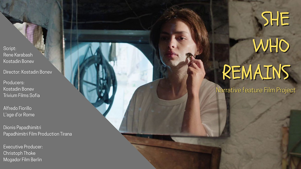 Филмов проект She Who Remains на режисьора Костадин Бонев и сценариста Рене Карабаш с участието на Trivium Films Sofia.