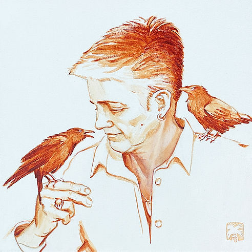 Talking with Birds, Self Portrait