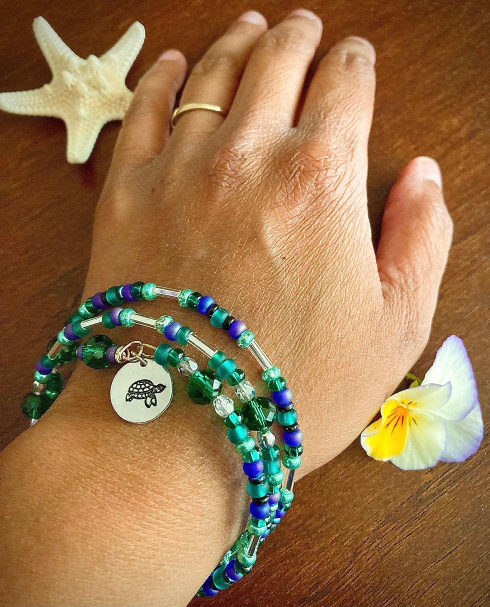 Thumbnail: Magnificent Sea Turtle Wrap Bracelet