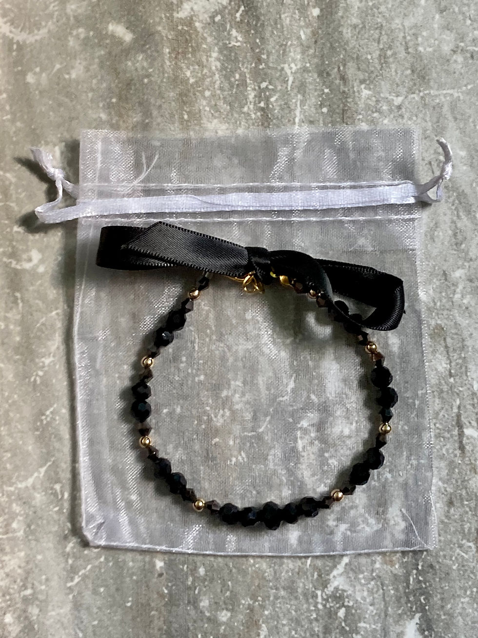 Thumbnail: Black Beaded Bracelet