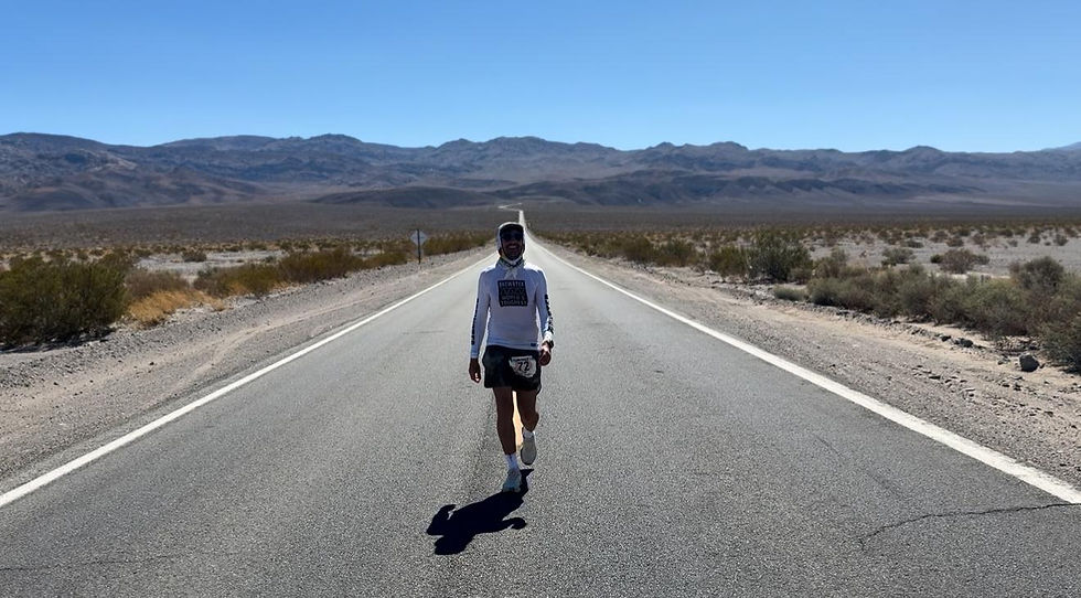 The straight of Panamint Valley - it was on fire
