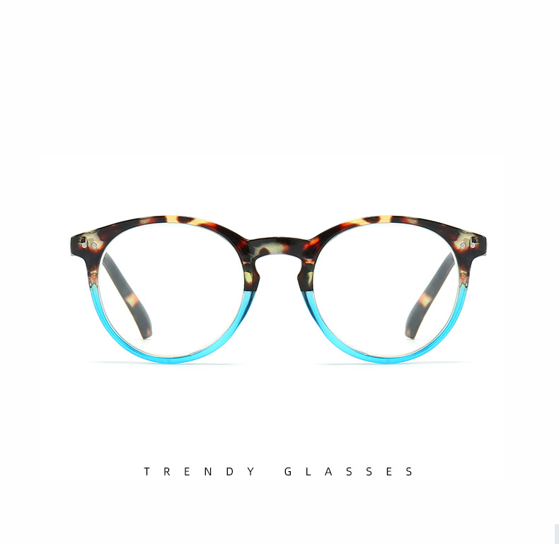 Thumbnail: 4 Pairs Mens Women Spring Hinge Round Horn Power Oval Reading Reader Glasses 1-4