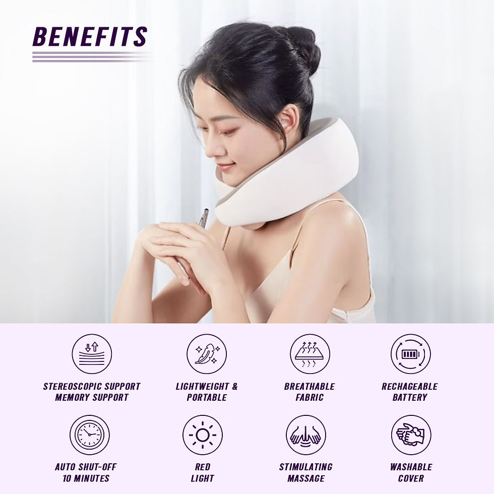 Thumbnail: Multi-Purpose Neck Massage Pillow w/Warmth