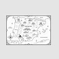 Carte illustrée des 50 lieux du livre NOMAD Espagne