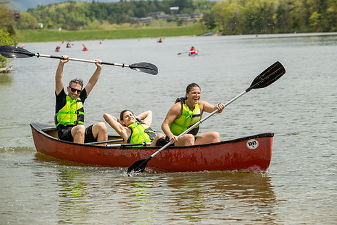 Racers Having Fun on Canoe section of the Rocktown Adventure Race