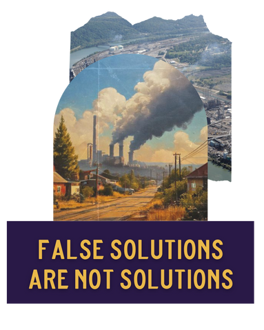 A factory emits a huge cloud of smoke over a residential town