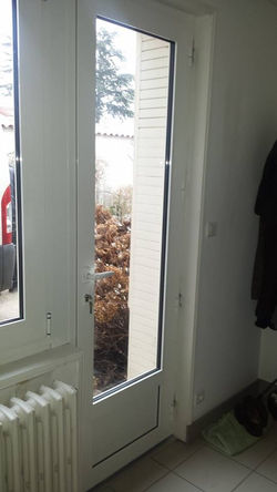 Porte alu en renovation