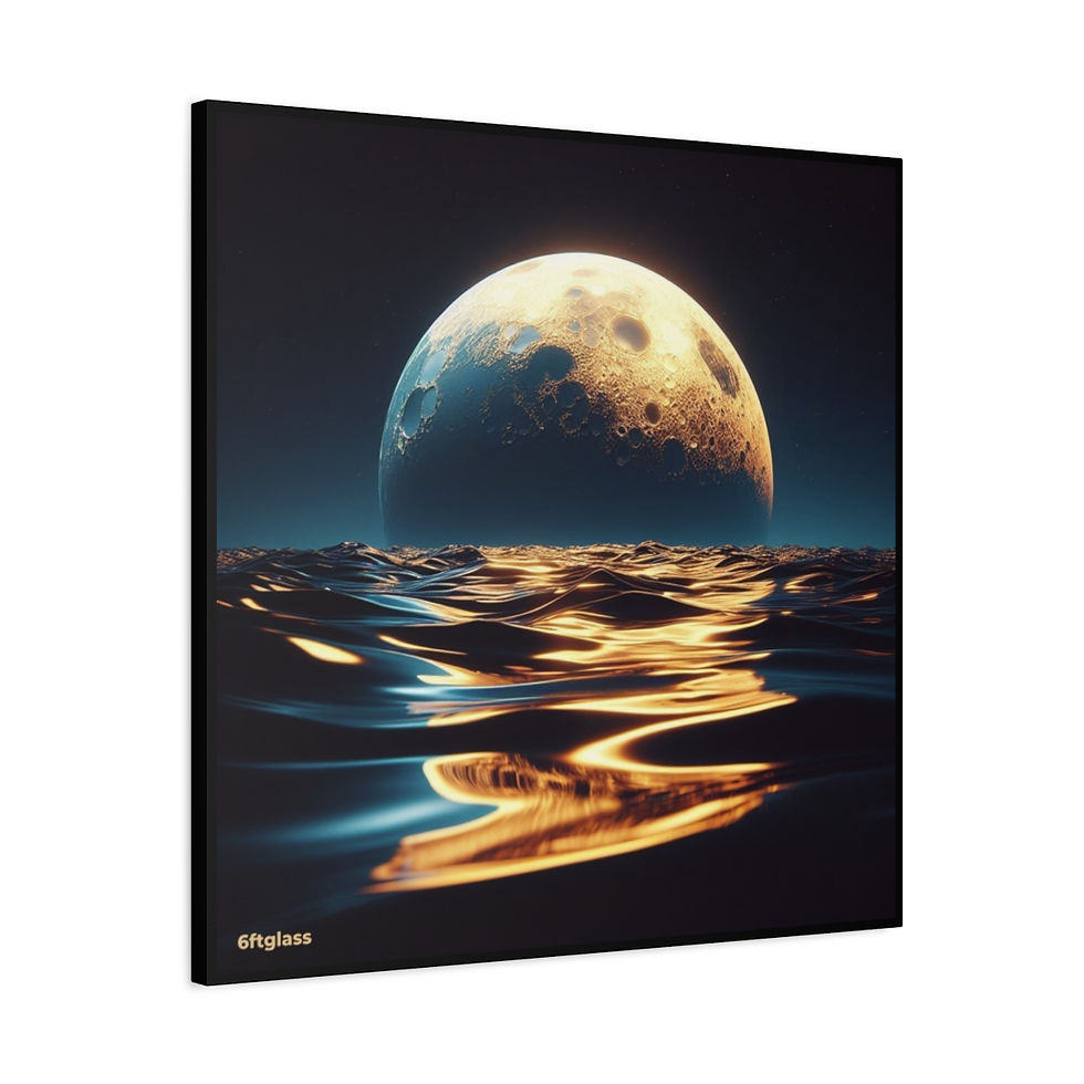 Thumbnail: Adrift at Moonrise - 24" x 24"