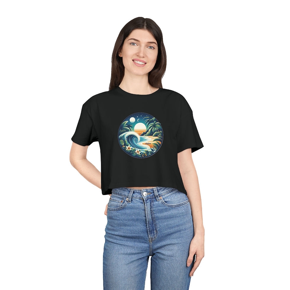 Thumbnail: Pauline Women's Cropped Surf Tee