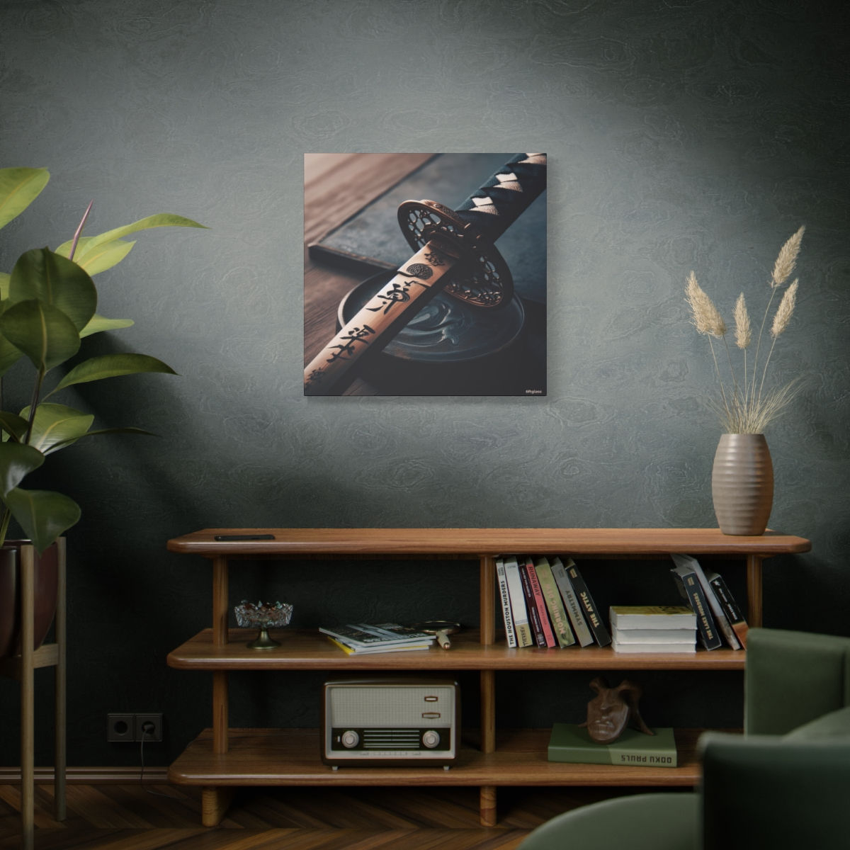 Katana artistry - 30" x 30"