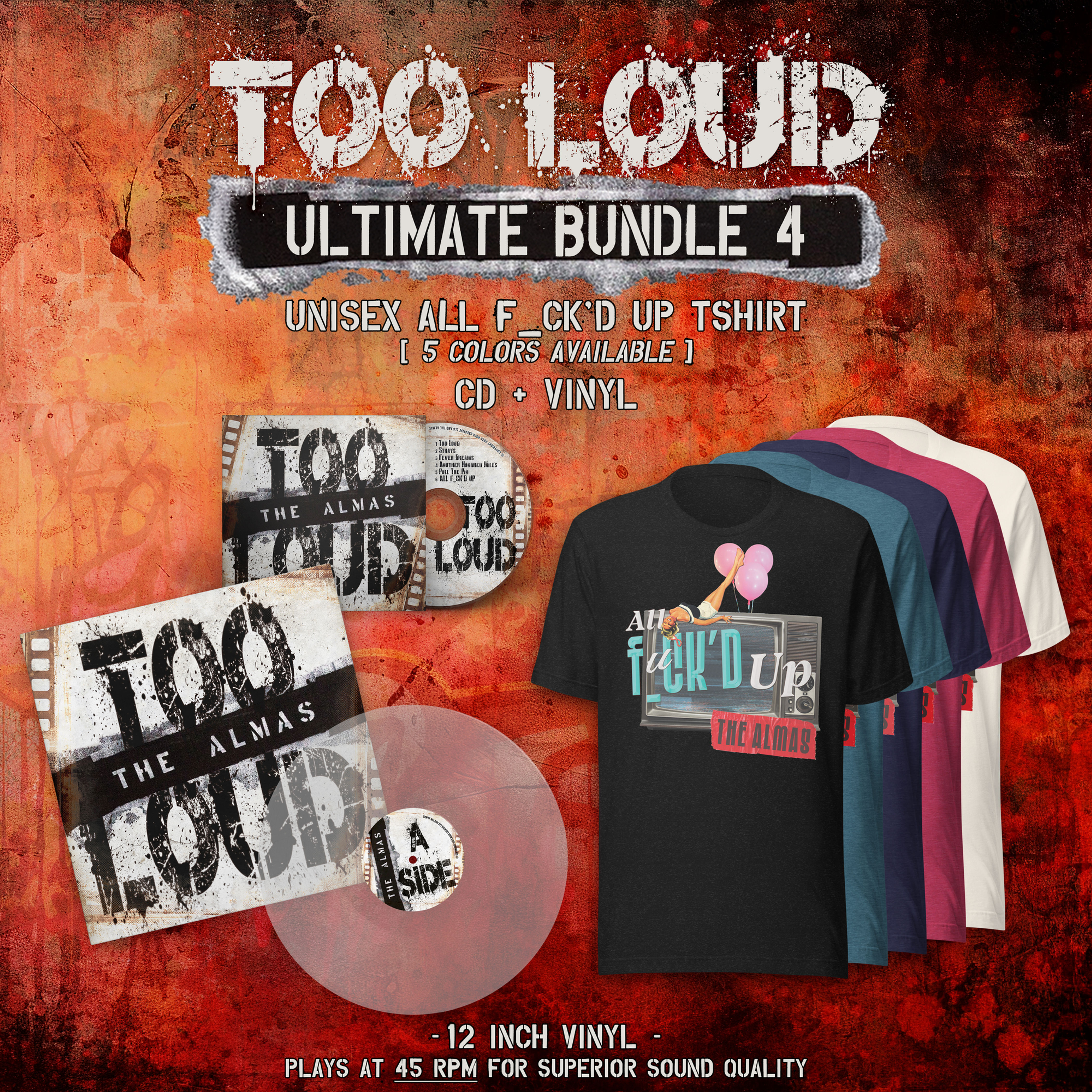 Too Loud - ULTIMATE BUNDLE #4: ALL F_CK'D UP T-Shirt