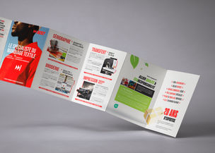 Dépliant design pour la société Next Sérigraphie