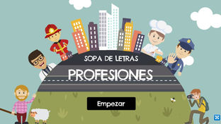 Sopa de letras: Las profesiones