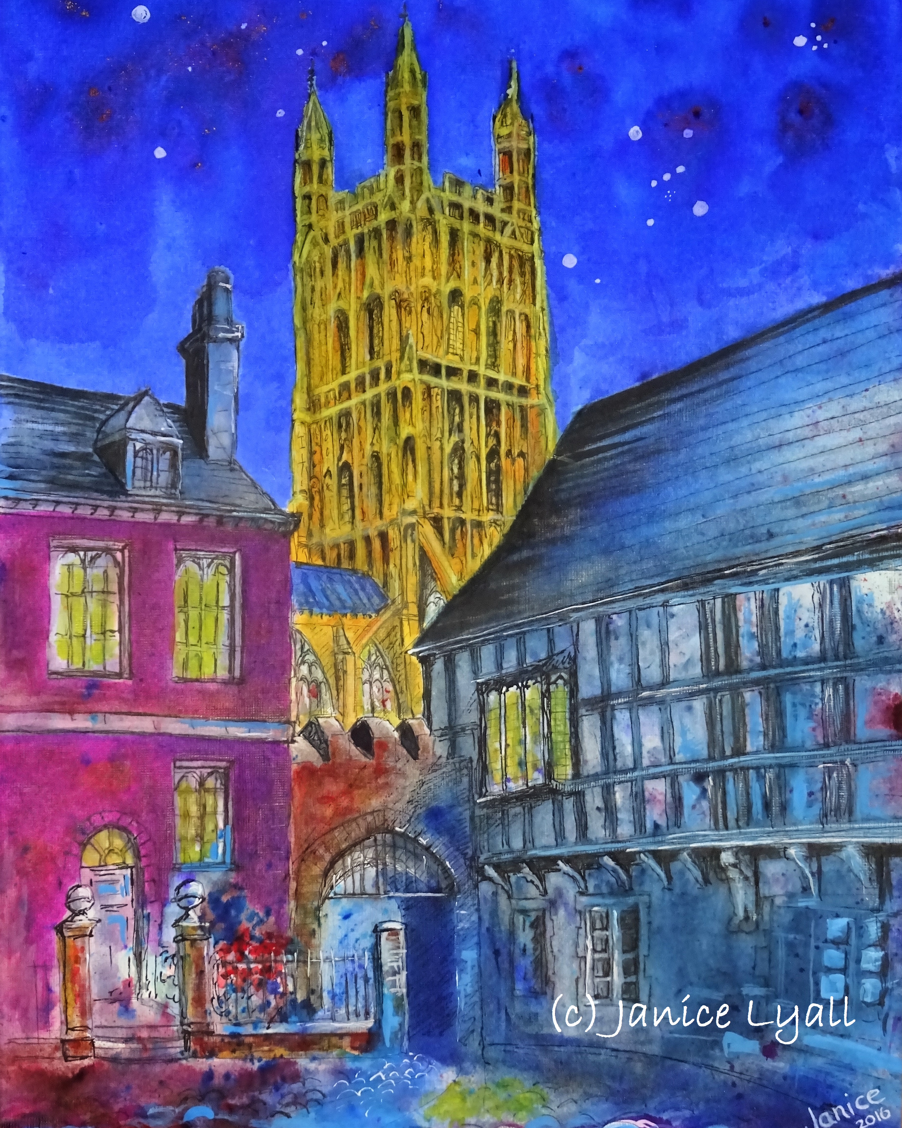 Parliament Room At Night by Janice Lyall