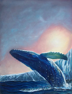 'Blue, Humpback Whale'