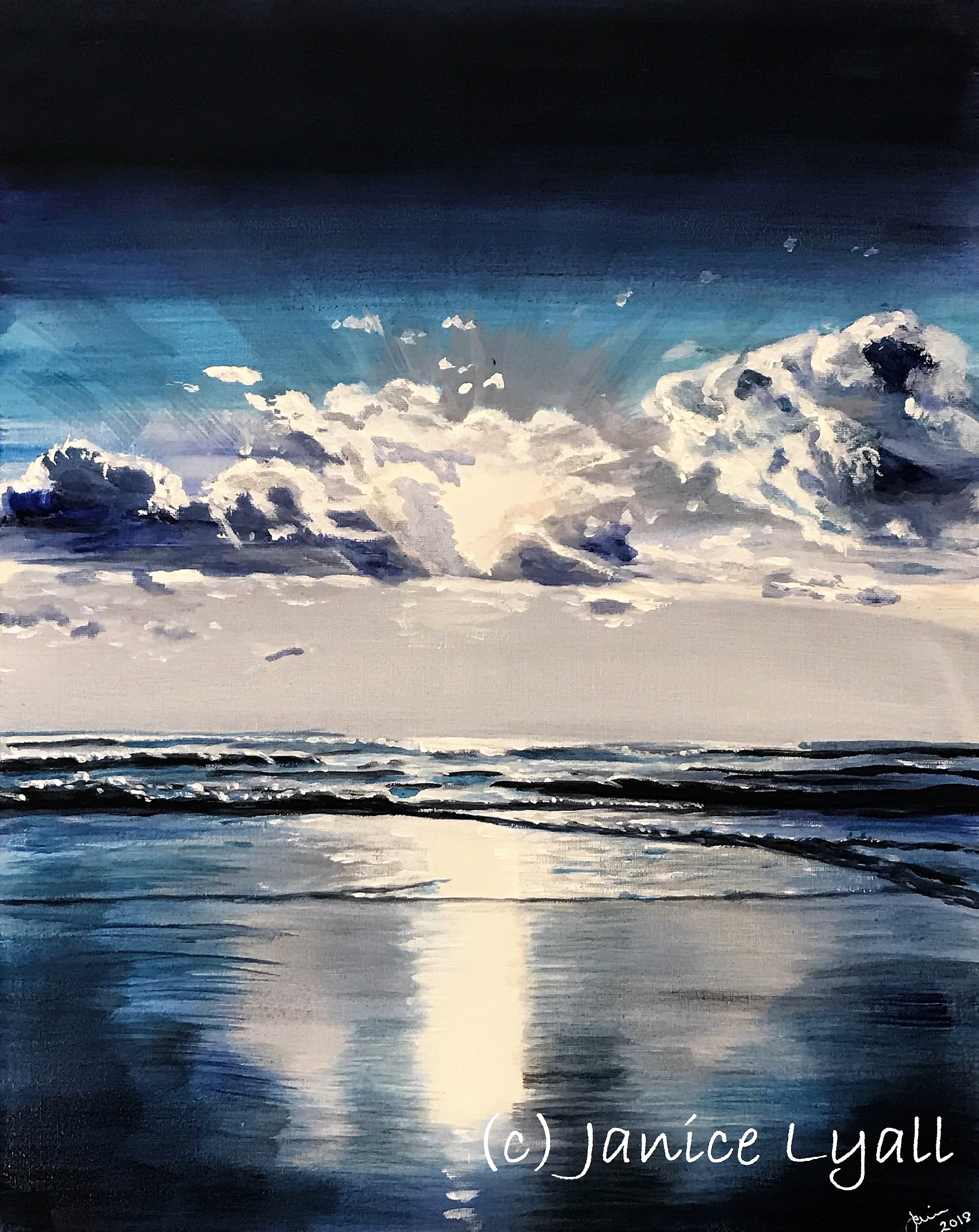 Ripples on Wet Sand