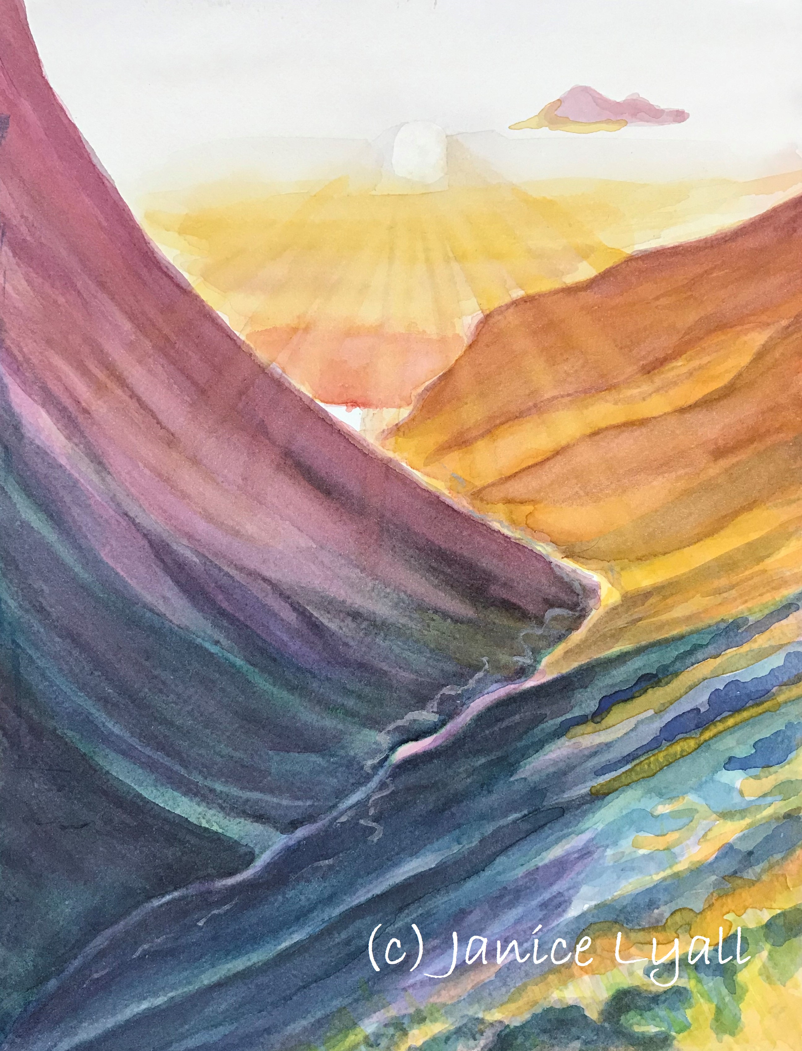 Sun on the Peaks