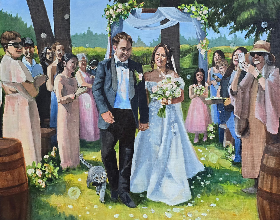 Vancouver Live Wedding & Event Painter: My First Year of Painting Celebrations