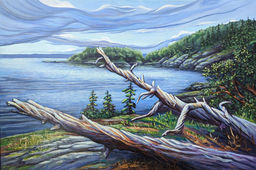 BC Canada coastal landscape painting.