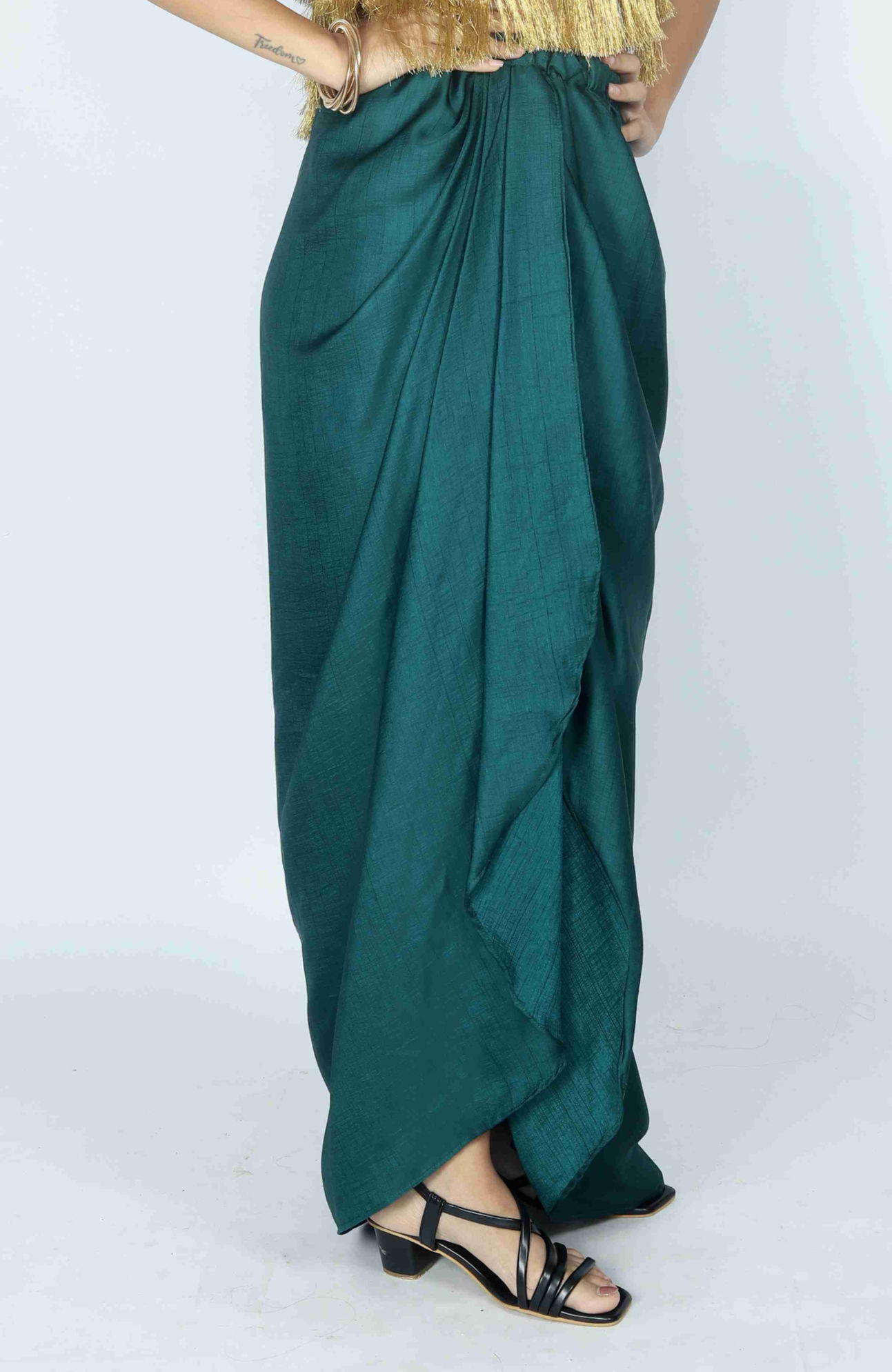 Emerald Wrap Skirt