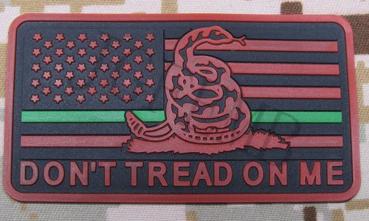 Thumbnail: Thin Green Line Rubber pvc Tactical Patches