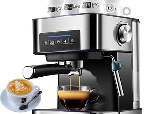 20bar semiautomatic coffee machine with Italian design for a fullbodied espresso experience with rich crema