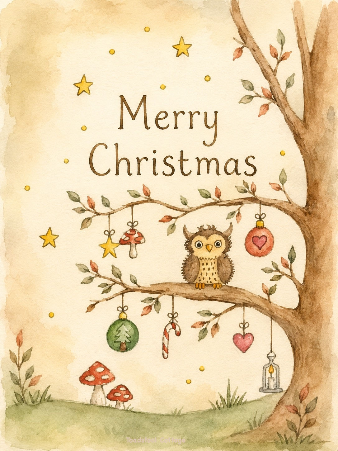 Owl's Christmas Tree