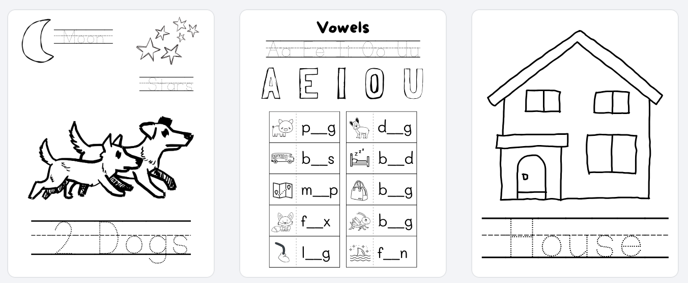 My Montessori Activity Book (English Preschool Printable Activities)