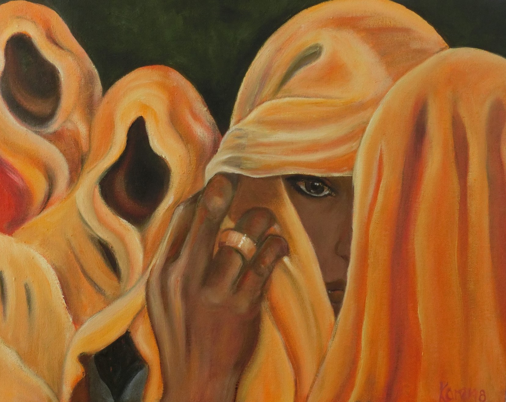 The women beneath