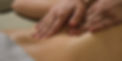Hands touching back.