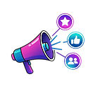 Porte voix qui annonce la présence et la visibilité sur Internet