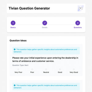 Tivian Question Generator
