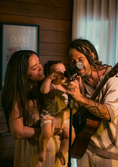 Gabriel Elias, Chico e sua esposa Débora Beaumord (Sérgio Luiz Castro)