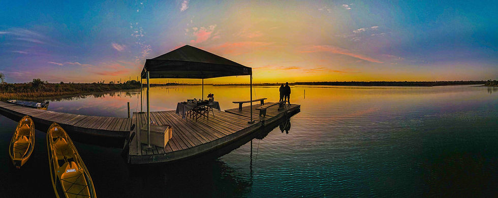 Amanhecer na Lagoa das Araras Trijunção
