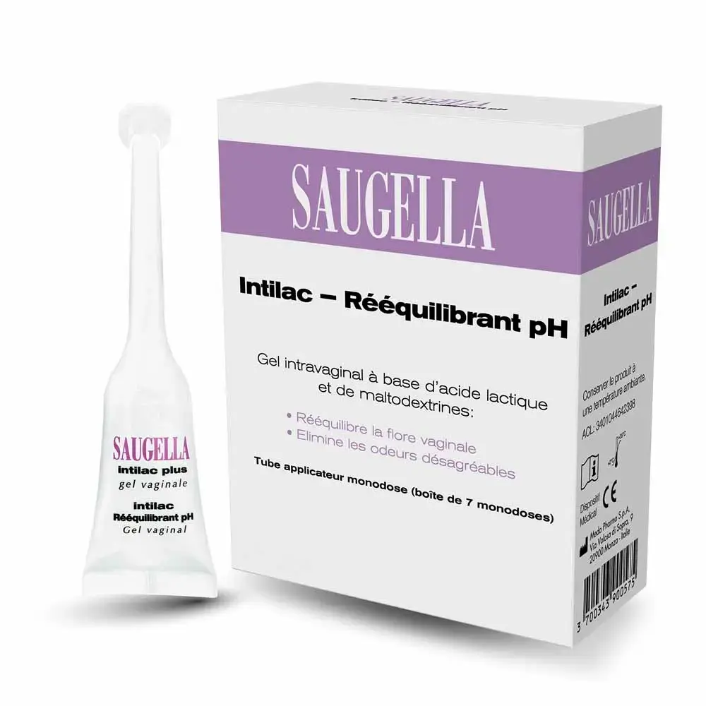 Saugella Intilac Rééquilibrant pH 7 monodoses