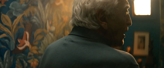 Vieil homme au toilette