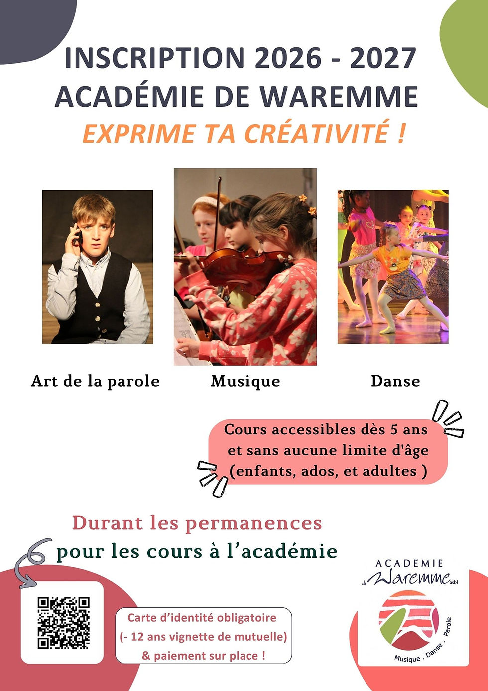 Reprise des inscriptions !